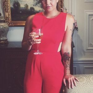 BCBG red romper